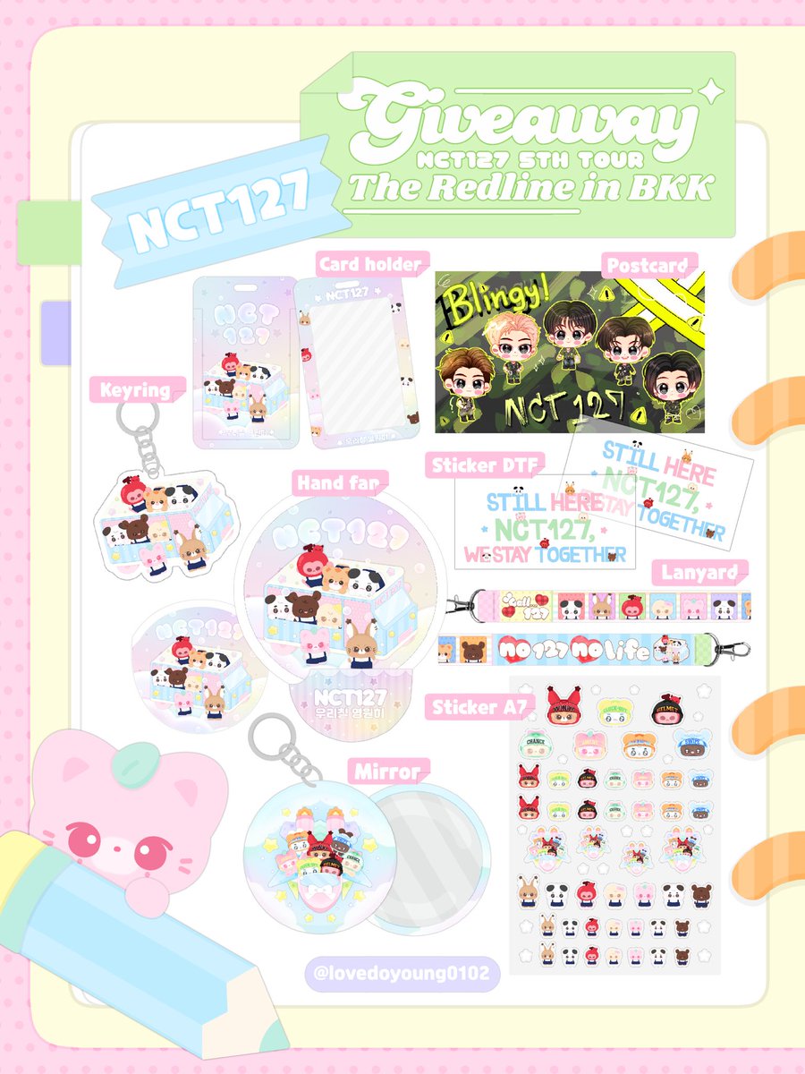 lovedoyoung0102's tweet photo. pls kindly rt 

Giveaway 127 the redline bkk
Special for jaedo shipper🐱🍑
Date : 31 Oct - 1 Nov
Location : thammasat stadium
Time : tba
  ^^ clicker ไม่รับแลกนะคะ ^^
#THE_REDLINE_BANGKOK
#NCT127_5TH_NEOCITY_BANGKOK_THE_REDLINE

Special thanks 
Perview : #kimmybunnyreview https://t.co/YOmMJhHdQ7