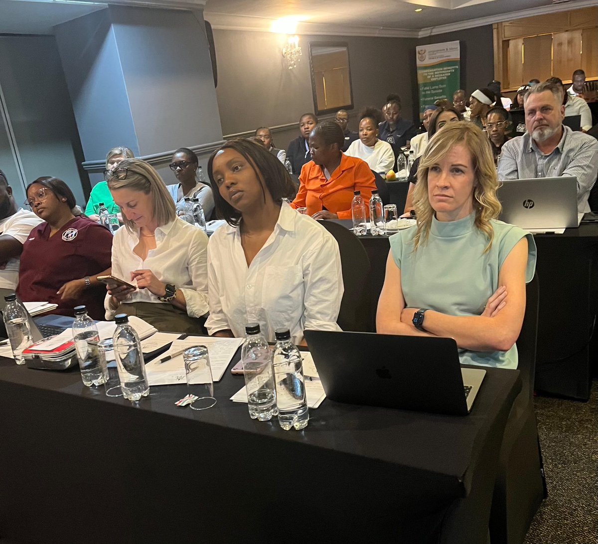 deptoflabour's tweet photo. The Workshop serves as a platform between the Fund and MSPs on Compensation for Occupational Injuries and Diseases (COIDA) compliance as well as exploring solutions aimed at improving services delivery.

#Yazini #ServicedeliveryZA #GovZAUpdates #HeritageMonth2026 #YaziniFriday https://t.co/MKCvoWNlkZ
