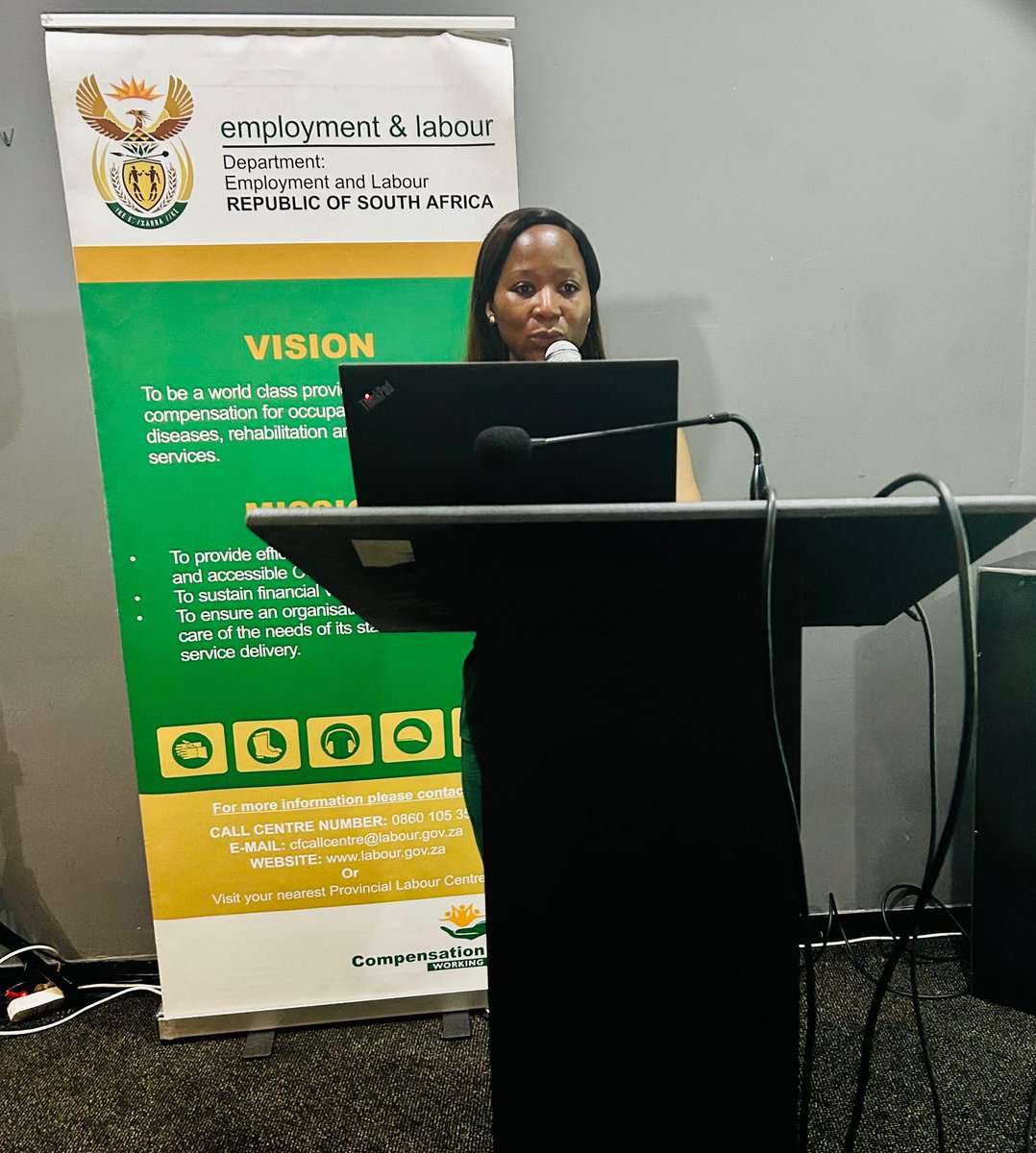 deptoflabour's tweet photo. The Workshop serves as a platform between the Fund and MSPs on Compensation for Occupational Injuries and Diseases (COIDA) compliance as well as exploring solutions aimed at improving services delivery.

#Yazini #ServicedeliveryZA #GovZAUpdates #HeritageMonth2026 #YaziniFriday https://t.co/MKCvoWNlkZ
