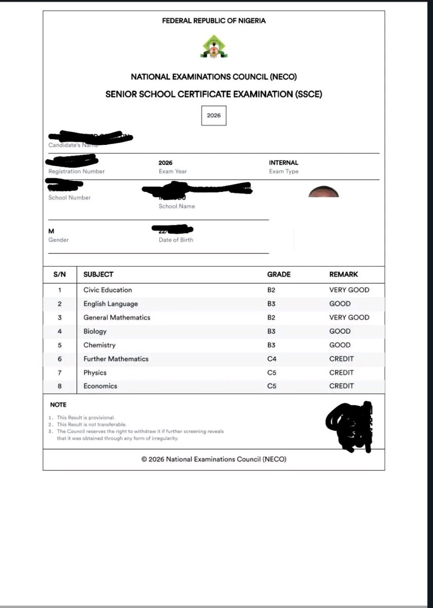 jambhelp1's tweet photo. NECO Report!!

Are you able to check your results today??

what are the issues you are having https://t.co/HgkGM1gsNi