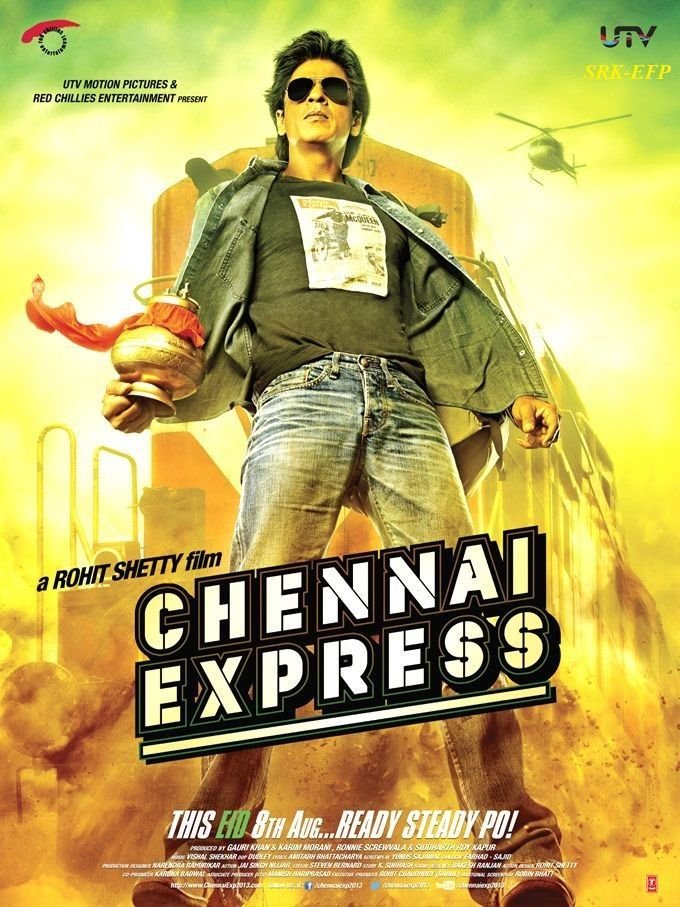iamsrkian12345's tweet photo. Chennai Express (2013)

Released straight on Eid day!
Record opening day,Highest paid previews, record weekend. Fastest film to hit 100cr and 200cr , 1st film to hit 400cr WW mark &amp; the Only All time Grosser on Eid https://t.co/8qPCJwi3SF