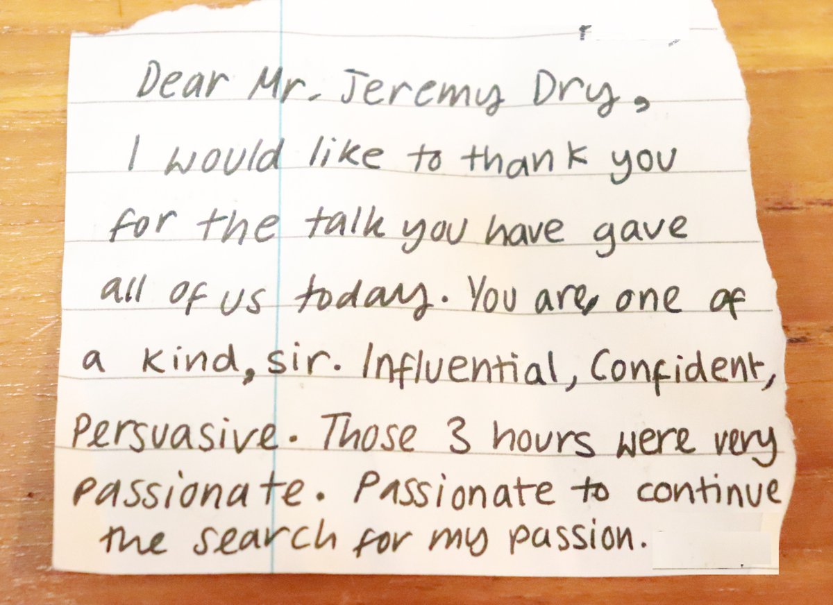 MaximizeYP's tweet photo. A note of gratitude from a Year 12 student! https://t.co/9LAT1FvLNv