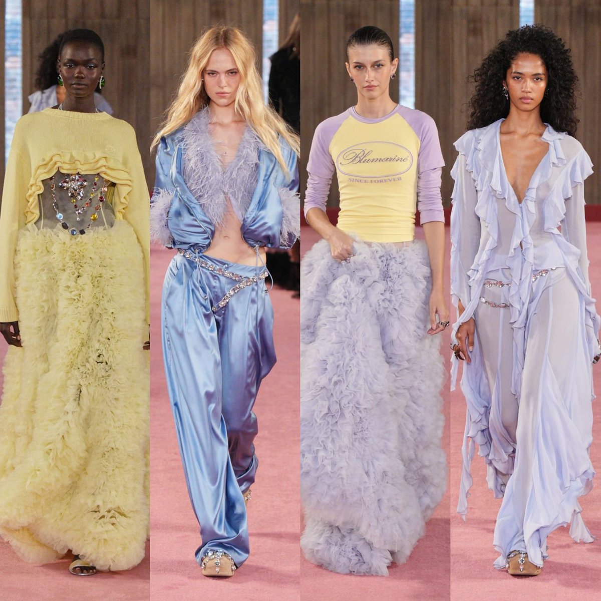 modelsdiaryy's tweet photo. blumarine ss27 by david koma https://t.co/DMzcAupzIX