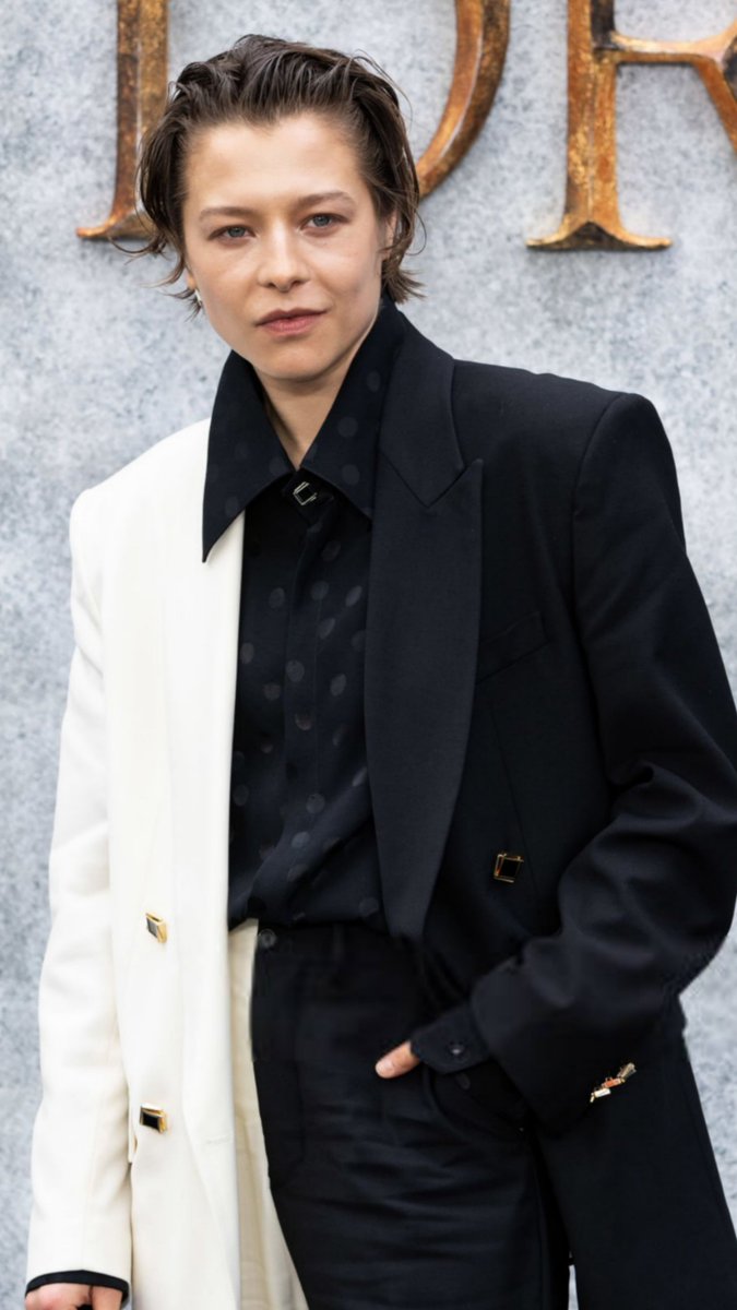emmadarcydaily's tweet photo. emma d'arcy in a suit >>> https://t.co/whmwNPchc4