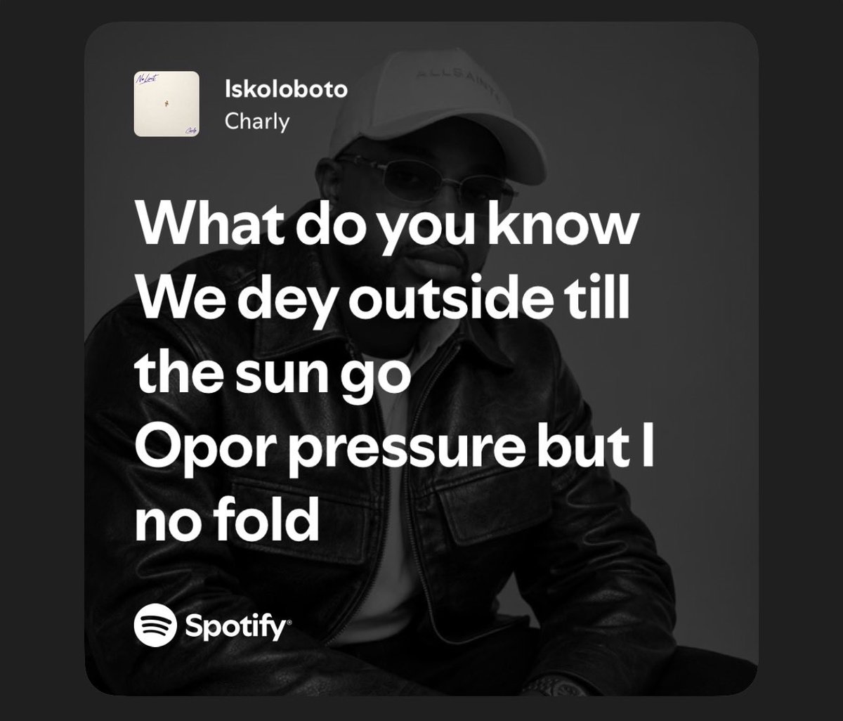 charly_fakky's tweet photo. Opor pressure but I no fold. ♾️
ISKOLOBOTO OUT NOW. go run it up!🔥🎧

🔗 https://t.co/g30xSa5xUQ https://t.co/SiBQFVVlFT