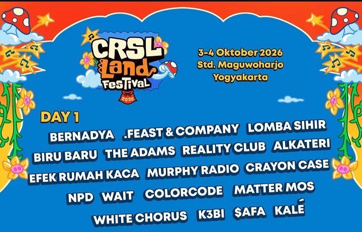 xyimyous's tweet photo. WTS Tiket CRSL Land Day 1 underprice cuma 155k/tiket (take 2 sekaligus 300k aja no tax, bisa nego!), ready 2 tiket, minat langsung PC yaa, mau COD-an Jogja boleh bangettt! 🤗✨ https://t.co/2VPyGGwQJR