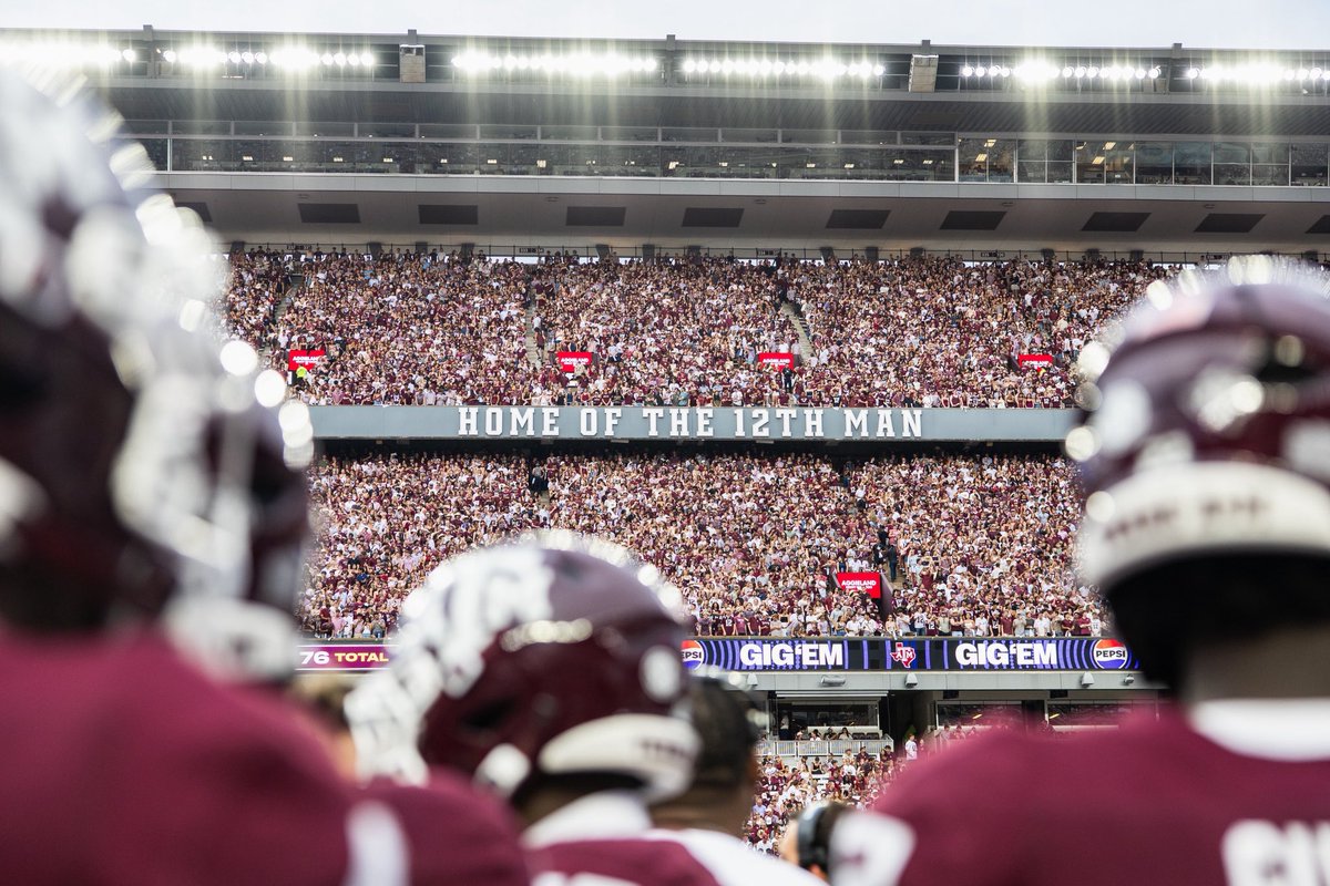 12thManFndtn's tweet photo. 🎟️ Arkansas Game Student Ticket Update: Due to high demand and limited availability, student tickets for the Texas A&M-Arkansas game are not available for purchase by non-sports pass holders.
 
Sports pass holders who have not yet pulled a ticket may still pull a standing-room-only ticket while inventory remains available. Students with a sports pass that includes a prepaid guest ticket may also still pull that guest ticket.
 
Visit https://t.co/IjDPVArVBe for more information.