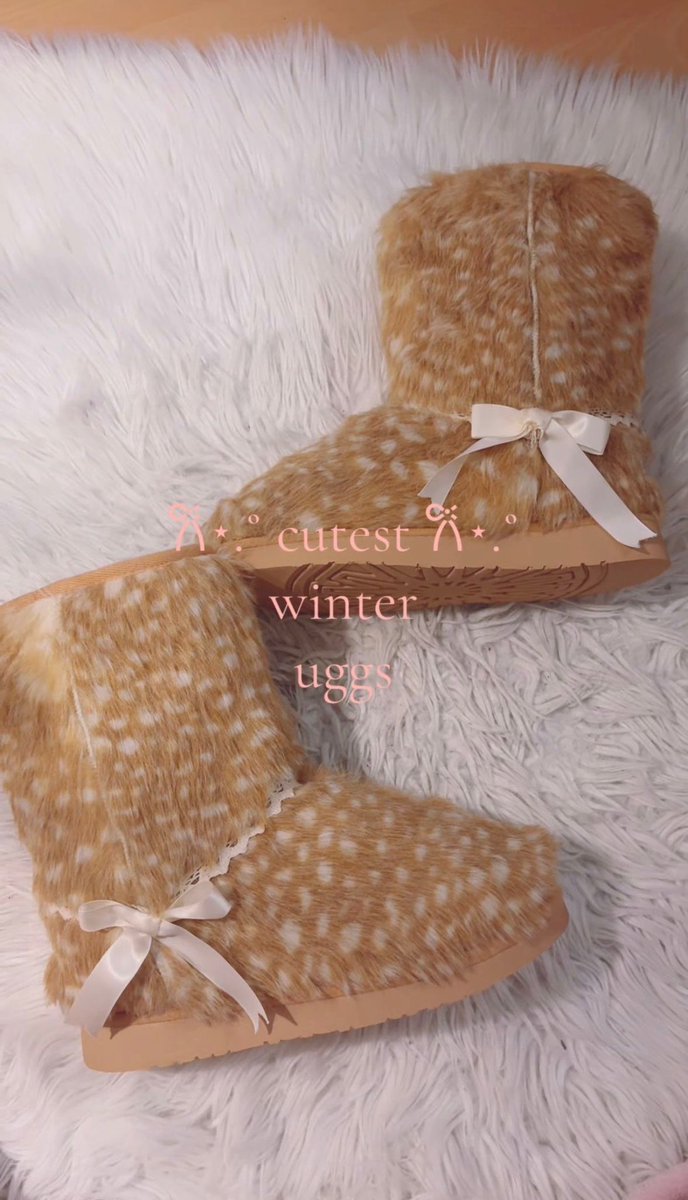 fairyprxncess's tweet photo. The cutest bambi uggs https://t.co/9nMFP1pA72