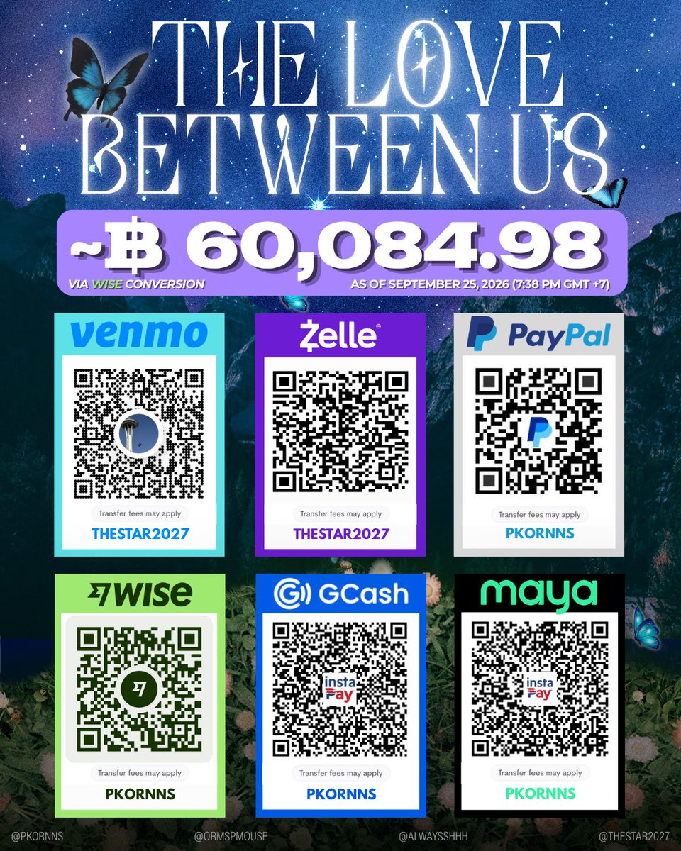 pkornns's tweet photo. #LINGORMCONCERT #LingOrm
#LinglingKwong #OrmKornnaphat

    「 #TheLOveBetweenUs 」
LINGORM FANCON PROJECTS
  International Fans Fundraiser

💰 Funds raised will be divided to 3 main BHs:
💜 50% - @LingOrm_BH
🦮 25% - @lingling_fans 
🍳 25% - @ORMKORNHOMETH 

[ FUNDRAISING WINDOW ]
🗓️: September 20 - October 5, 2026

[ DONATION UPDATES ]
📅 As of September 25, 2026 (Friday)
🕖 7:38 PM (GMT +7)
💵 Funds Raised: ~฿ 60,084.98

ℹ️ More information about the project is available in the Donation Form.

[ DONATION FORM ]
🧧: https://t.co/qwKgIiNS2W
✍️: Donors may opt out of filling out the donation form, but a proof of donation must still be sent to any of the organizers.

[ FINANCIAL TRACKER ]
📊: https://t.co/k0DCEZOmTr
👥: @pkornns @ormspmouse @alwaysshhh @thestar2027