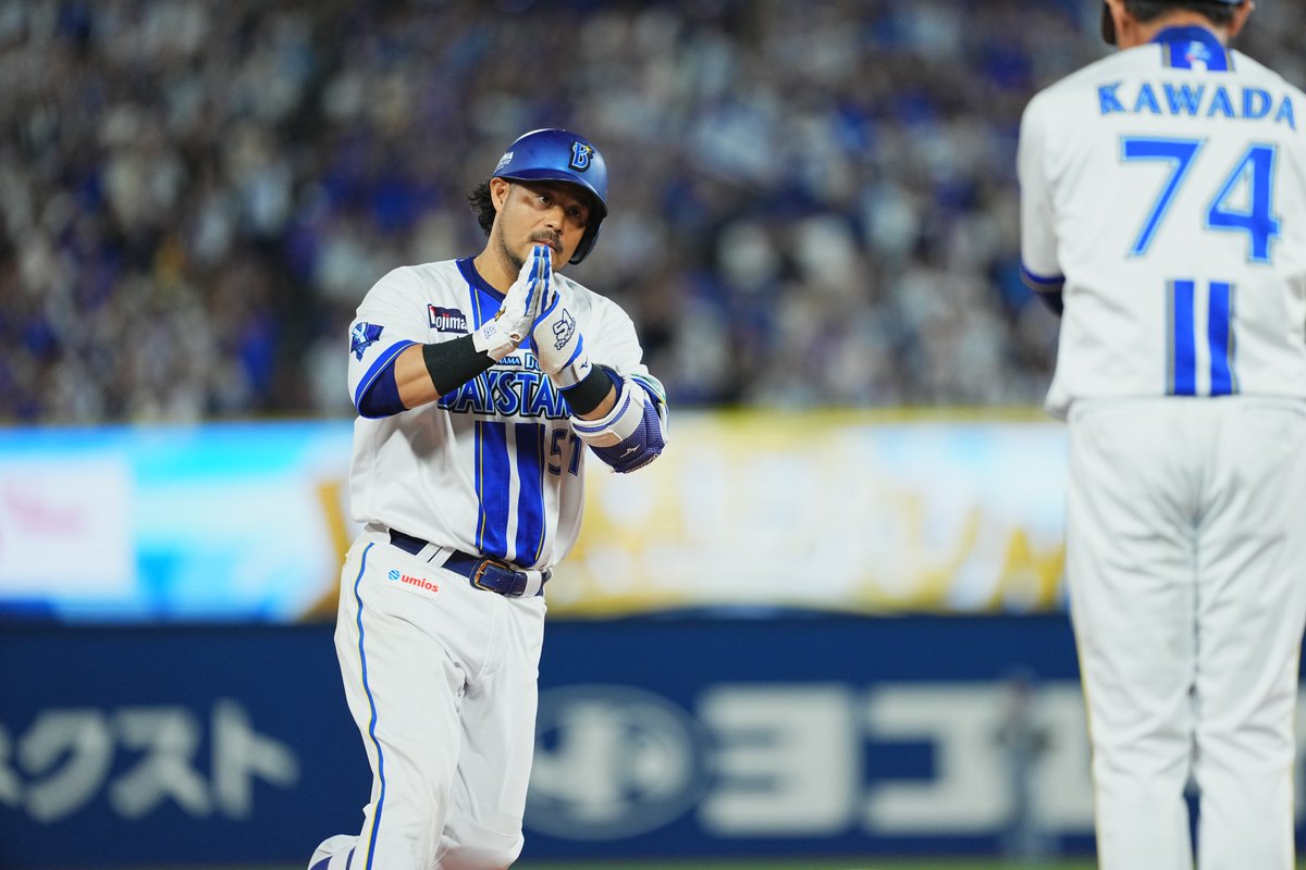 ydb_yokohama's tweet photo. /
#JERAセ・リーグ 速報 ⚾️
\ 

本日の #月間JERAセ・リーグAWARD ノミネート選手はこちら✋
逆転2ランホームランの #宮﨑敏郎 選手です。

詳細こちら https://t.co/bVJMcWgXSp
JERA協賛特設ページ https://t.co/FVj8qQnaf1

#JERA　#灯セ
#baystars https://t.co/ar2OnZbR8Y