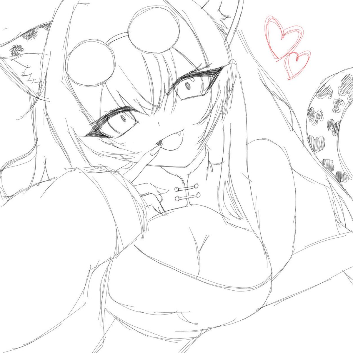 koneko_home's tweet photo. ラフだけ書いて終わり🎨 https://t.co/jqDucGaNIh