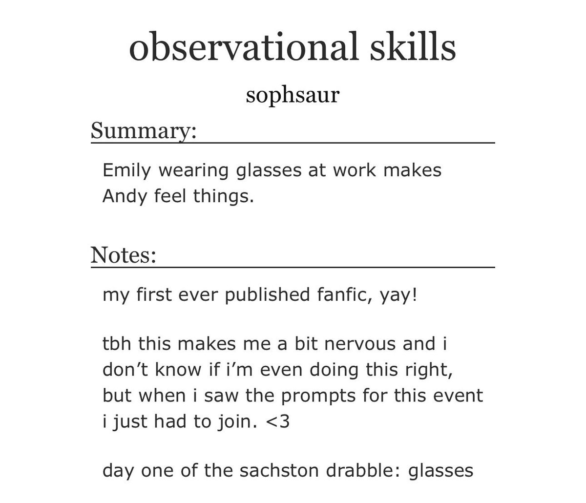 sophsaur's tweet photo. day 1 #SachstonDrabble here we goo ⭐️

this is my first work that i share with the world hehe so i’m really excited <3 

@SachstonDrabble 

https://t.co/CZbToWiEUN https://t.co/6h5AszKuy8