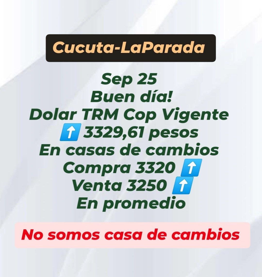 Cotizaciones_'s tweet photo. Buen día!
Tasa promedio relación Bolívar-Peso-Dolar-Euro acá en Cucuta-LaParada Colombia 
Únete a nuestro grupo de telegram 
https://t.co/5WTMKAXp2I
⚠️ No somos casa de cambios ⚠️ https://t.co/lVu8qLYTza