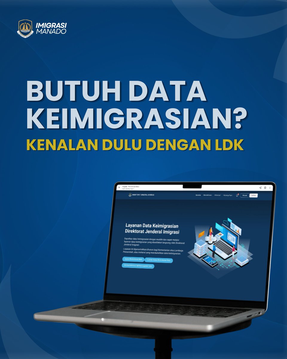 Imigrasi_Manado's tweet photo. Kenalan Dulu dengan Layanan Data Keimigrasian! 💻🛂
Data yang akurat dan terintegrasi menjadi kunci dalam mendukung pelayanan dan pengawasan keimigrasian yang optimal.

Penasaran apa saja dan bagaimana mekanismenya? 👀
Yuk, simak penjelasan lengkapnya pada infografis di atas! ✨ https://t.co/ZcZA8d8O1L