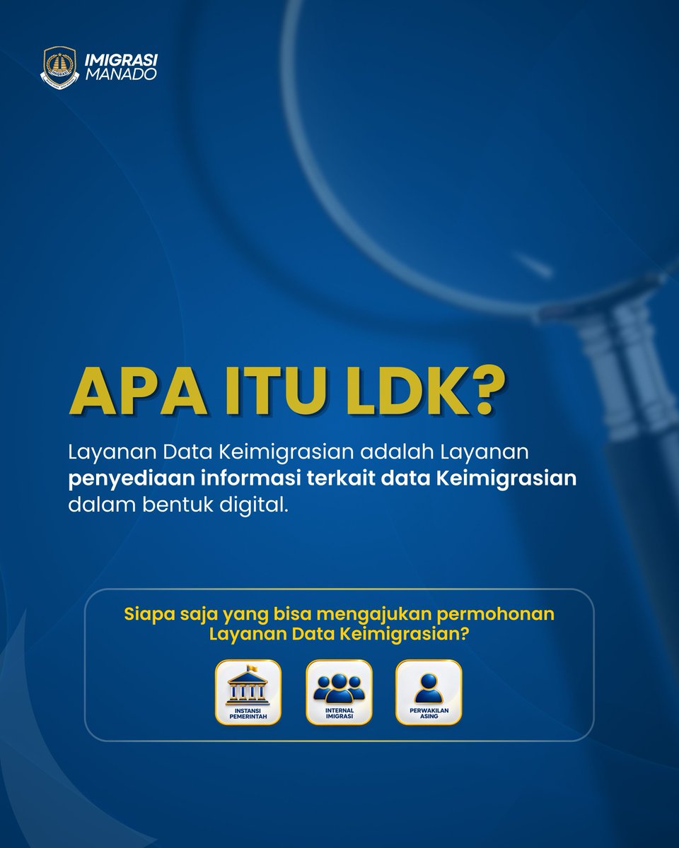 Imigrasi_Manado's tweet photo. Kenalan Dulu dengan Layanan Data Keimigrasian! 💻🛂
Data yang akurat dan terintegrasi menjadi kunci dalam mendukung pelayanan dan pengawasan keimigrasian yang optimal.

Penasaran apa saja dan bagaimana mekanismenya? 👀
Yuk, simak penjelasan lengkapnya pada infografis di atas! ✨ https://t.co/ZcZA8d8O1L