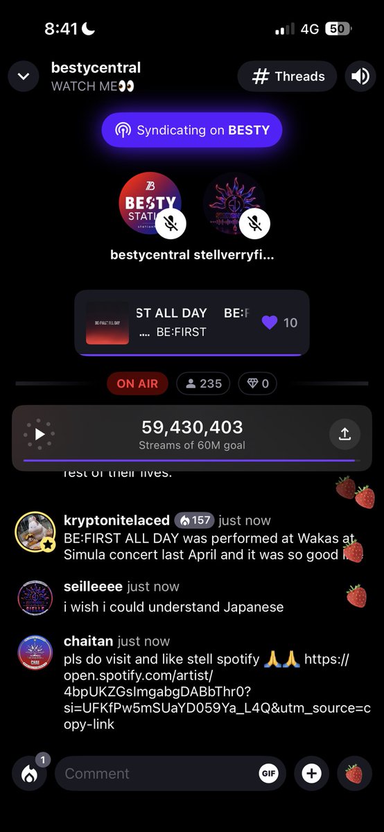 SVOfficialSH's tweet photo. Imagine how many streams added to Stells spotify if you are part of this collab☺️☺️kung wla kapa dto anu pa hinihintay nyo join na kayo!!!
https://t.co/UyW2AIrGoi
#StellxBEFIRST
#Stell @stellajero_
#BEFIRST @BEFIRSTofficial
#BESTY_STATIONHD https://t.co/UIF9Em2liM