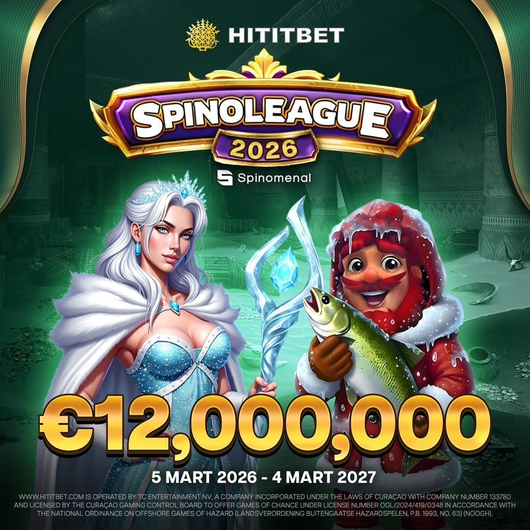 hititbetsocial's tweet photo. 🌀⚡️ Spinoleague 2026 Devam Ediyor! 🏹

🏆 📅5 Mart 2026 - 4 Mart 2027 tarihleri arasında sürecek bu dev etkinlikte, tam 12.000.000€ ödül havuzu seni bekliyor! 🏆✨ 

💸🎰 Spinomenal evreninde birbirinden heyecanlı oyunlar seni bekliyor! 
https://t.co/igXV5LAfrf https://t.co/HZUYgnH1S1
