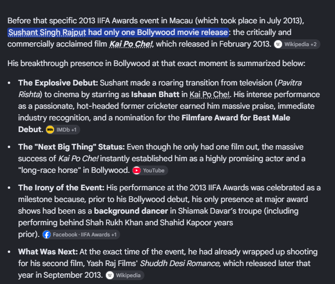 iamanevm's tweet photo. @Bala17332881 @imsrkmp #IIFA event with Sr. citizen #hakla #SRGay was after the hit movie #KaiPoChe which catapulted #SushantSinghRajput to stardom.
This insult was wrapped in humor.
He was a threat to SRK & to #ShahidKapoor
I hope Karma hits the #bollywood mafia really badly. Praying to Mahakaal https://t.co/cSXf9b5tZQ