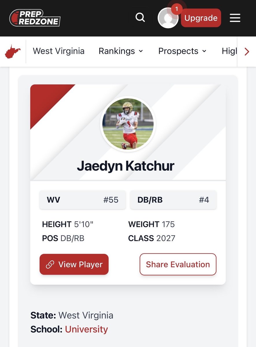 JaedynKatchur's tweet photo. Thank you @PrepRedzoneWV for the evaluation and write-up! Our team has one end goal this year. I’m ready to do whatever it takes, stay versatile, and be a team player. #werenotdoneyet🙌🏼 

@Coach_Lawless @CoachSnyderUHS @uhshawksfb @CoachMMcKenzie @LoganRaber8 @CoalfieldsCo https://t.co/vpXcx8Uq4e