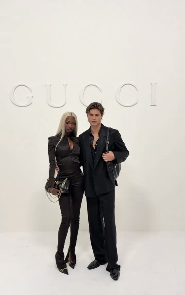 _Trinitycrave's tweet photo. Trinity Tatum is wearing #Gucci Fall 2026  at the Gucci SS27 show

TRINITY TATUM AT GUCCI
#TrinityxGucciSS27 
#GucciTheStoreShow
@gucci https://t.co/A3dvyXSJzm