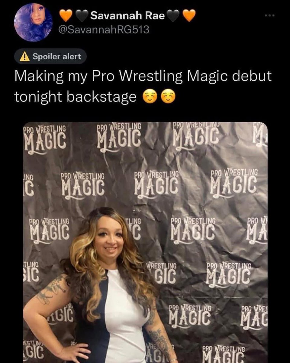SavannahRG513's tweet photo. Today is my wrestle broadcastversary

4 years

#hashtagblessed https://t.co/3Gm6puyg73
