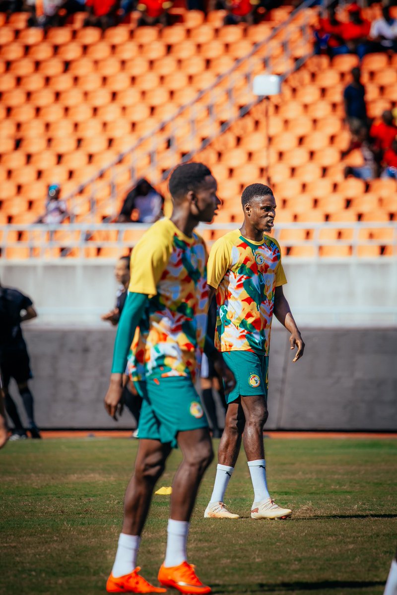 GaindeYi's tweet photo. Les Lions à l’échauffement ✨👀

#MOZSEN | #AFCON2027Q https://t.co/gWPXcnIpSa