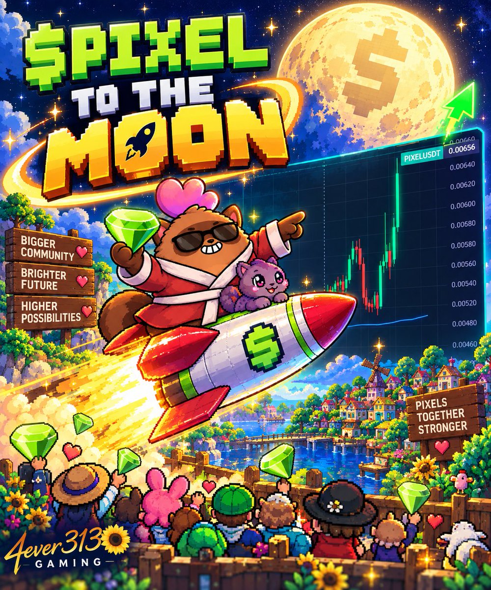 4ever313Gaming's tweet photo. 🚀 $PIXEL TO THE MOON! 🌕💚

The chart is heating up! 🔥📈
Let's see where this rocket takes us!

💚 Stronger together, Pixels community!

Who's ready for the ride? 🚀👀

#PIXEL #Pixels #PixelsCreator #4ever313 https://t.co/YEJh3uXP8W