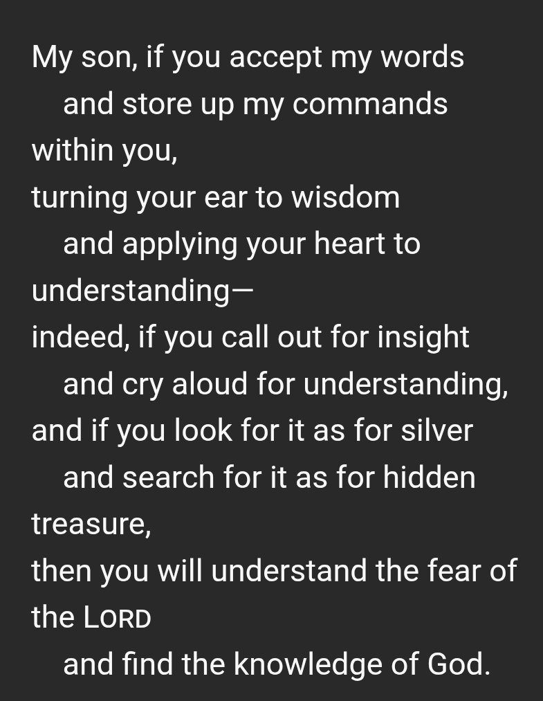 Crzwll's tweet photo. 2nd proverbs 2-5 https://t.co/6TL0PECsLQ