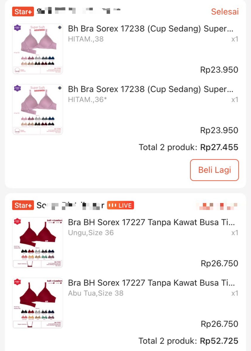 _____moey's tweet photo. makanya bub kalo beli bra pas lagi diskon gini kan murah :p

aku pakai dari sorex &amp; tally awet kok buat daily dibandingkan merk greney yg 2kali cuci udah molor 😭 https://t.co/cGPKnUzP7s