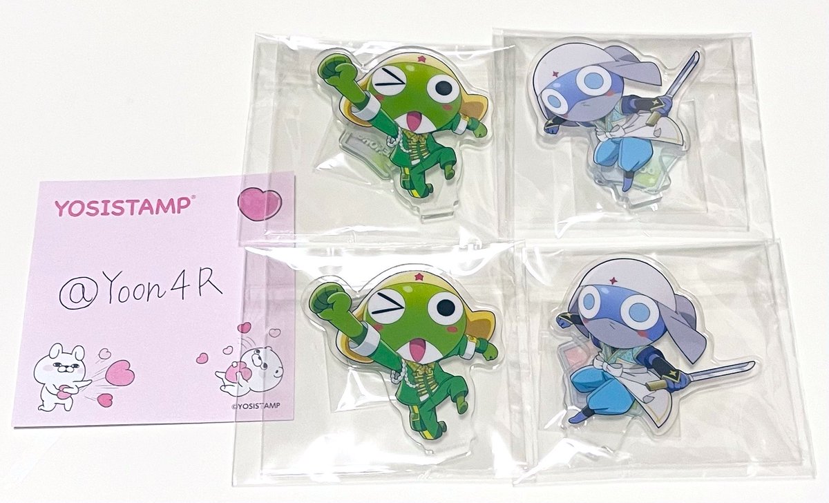 Yoon4R's tweet photo. 【交換】ペコポン侵略ミュージカル ケロロ軍曹 ケロミュ ランダムアクリルスタンド イラストver

【譲】 ケロロ ドロロ
【求】 クルル

まとめて交換してくださる方優先。
📮千葉駅手渡し又は郵送で交換可能な方リプ又はDMお待ちしております🙇‍♀️

#ケロロ軍曹 https://t.co/wGfr0OPkat