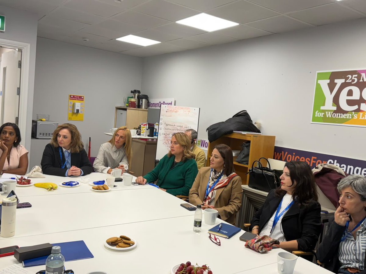 semradincerchp's tweet photo. 📍Dublin, İrlanda 

Bugün Dublin’de devam eden programımızda Ulusal Kadın Konseyi ile gerçekleştirdiğimiz görüşmede kadınların barış süreçlerine katılımı ve kalıcı barışın inşasında kadın örgütlerinin katkıları ele alındı.

Program kapsamında İrlanda’nın eski Başbakanı Bertie Ahern ile bir araya gelerek barış süreçleri ve siyasi diyalog üzerine değerlendirmelerde bulunduk.

Görüşmeler, İrlanda’daki farklı deneyimlerin ve uygulamaların yakından değerlendirilmesi açısından bizlere önemli bir paylaşım imkanı sundu.