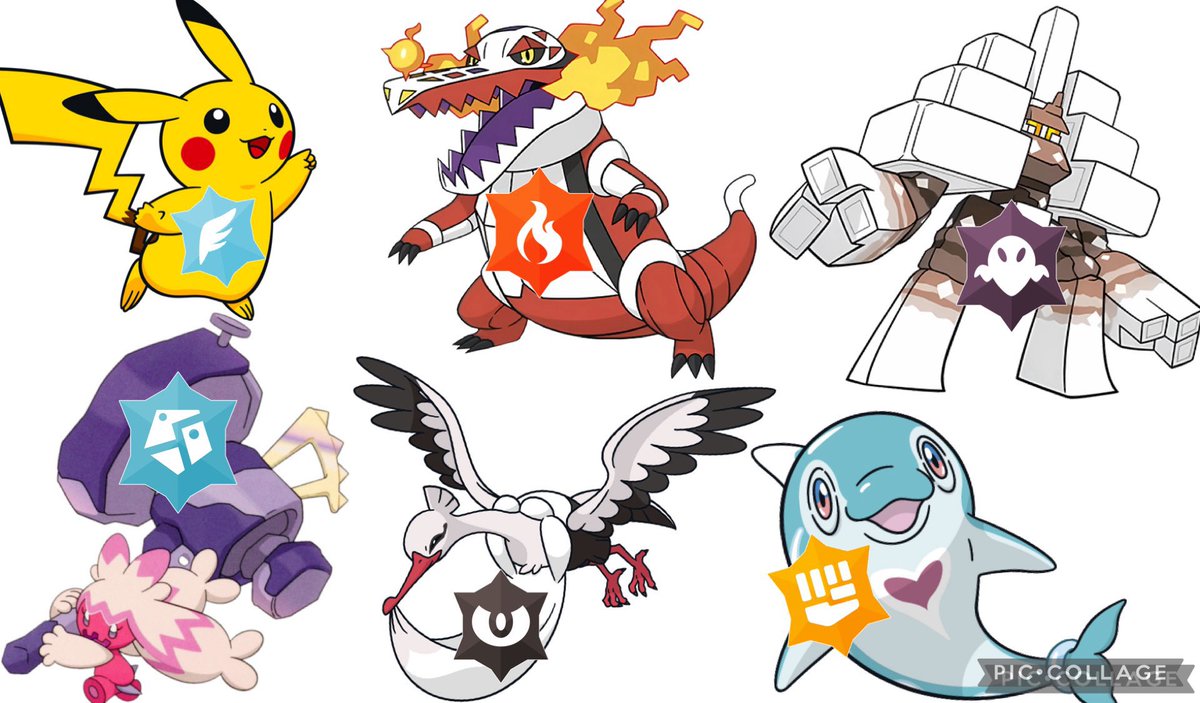DaryonRedic_'s tweet photo. Question: If your OC/Sona can use terastallization, what are the Tera types of their Pokémon?

The Tera types of Daryon’s Paldea Team are:

Pikachu: Flying
Skeledirge: Fire
Garganacl: Ghost
Tinkaton: Steel
Bombirdier: Dark
Palafin: Fighting https://t.co/rUamRHUsJU