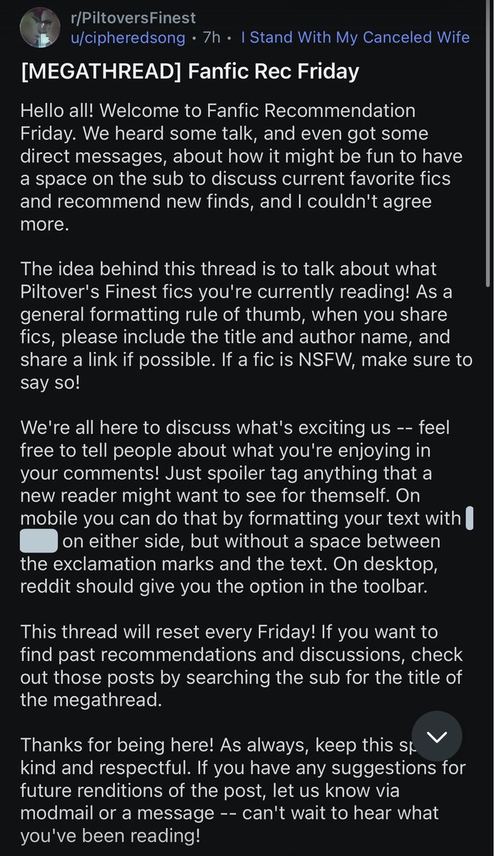 wlwsyrian's tweet photo. for the people asking where I get (most) of my caitvi-fan fic recommendations;

the r/piltoversfinest sub hosts a fan fic rec friday EVERY friday🤭

If you guys need recs or want to promote fics that’s the way to go!! https://t.co/DclDWm49oX
