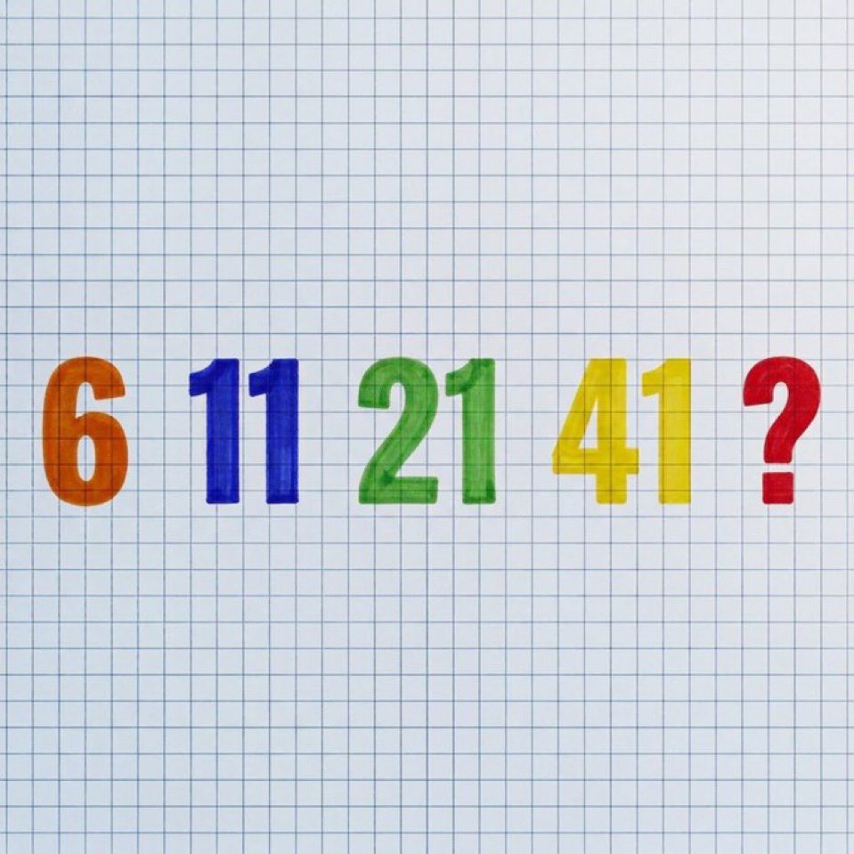 Lucy_588_'s tweet photo. Whoever can solve this really has excellent math skills.

What should come instead of the question mark? https://t.co/dasaEHzhxV