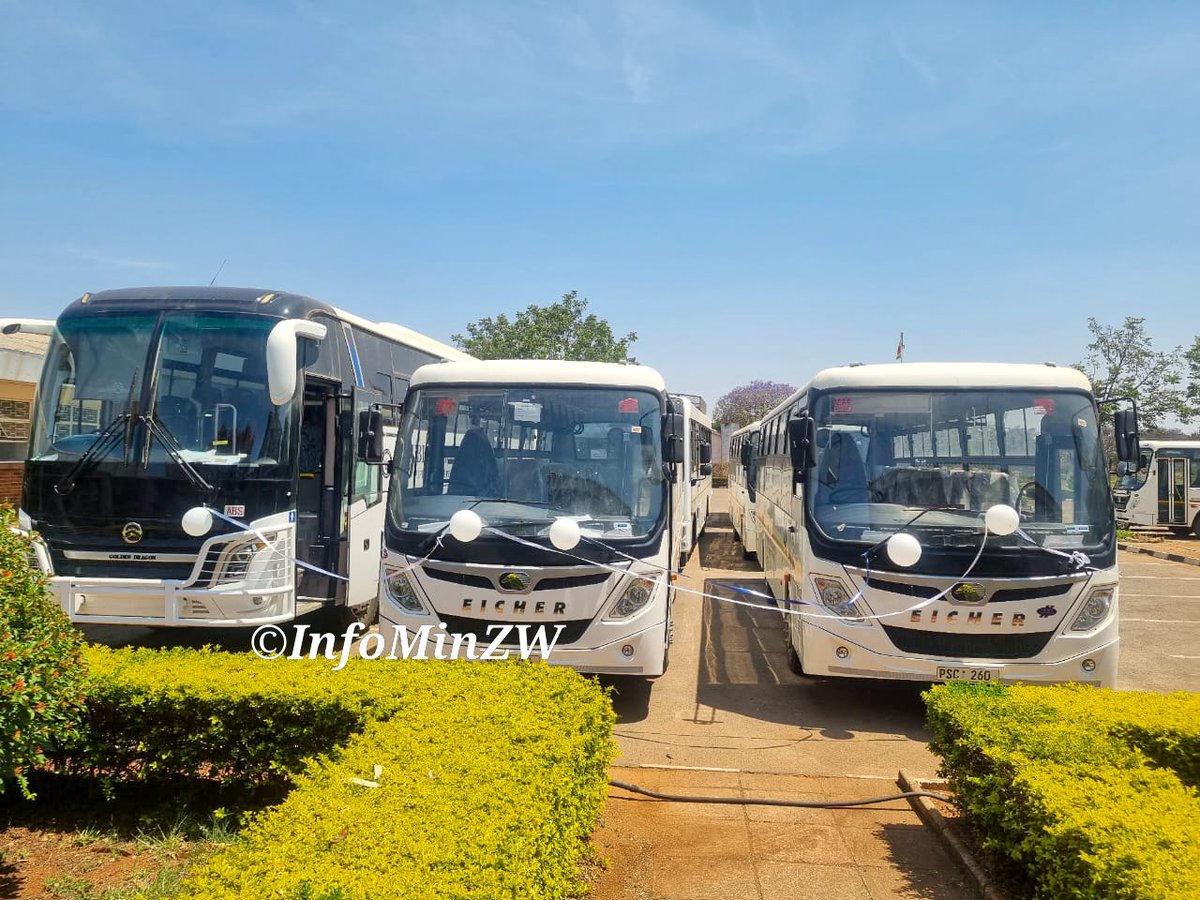 InfoMinZW's tweet photo. 25/09/26

Bulawayo Minister of State Hon. Judith Ncube commissioned seven new Public Service Commission buses, two 63-seaters and five 34-seaters, to ferry civil servants. The fleet is part of Government's non-monetary benefits to improve welfare, ease commuting costs and boost punctuality under Vision 2030, with the buses set to cover seven routes including Mbundane-Nketa-Tshabalala Extension, Pumula-Pelandaba, Entumbane-Rio, Mahatshula-Cementside, Queenspark-Richmond, Montrose-Newton West, and Sunninghill-Hillside-Burnside.