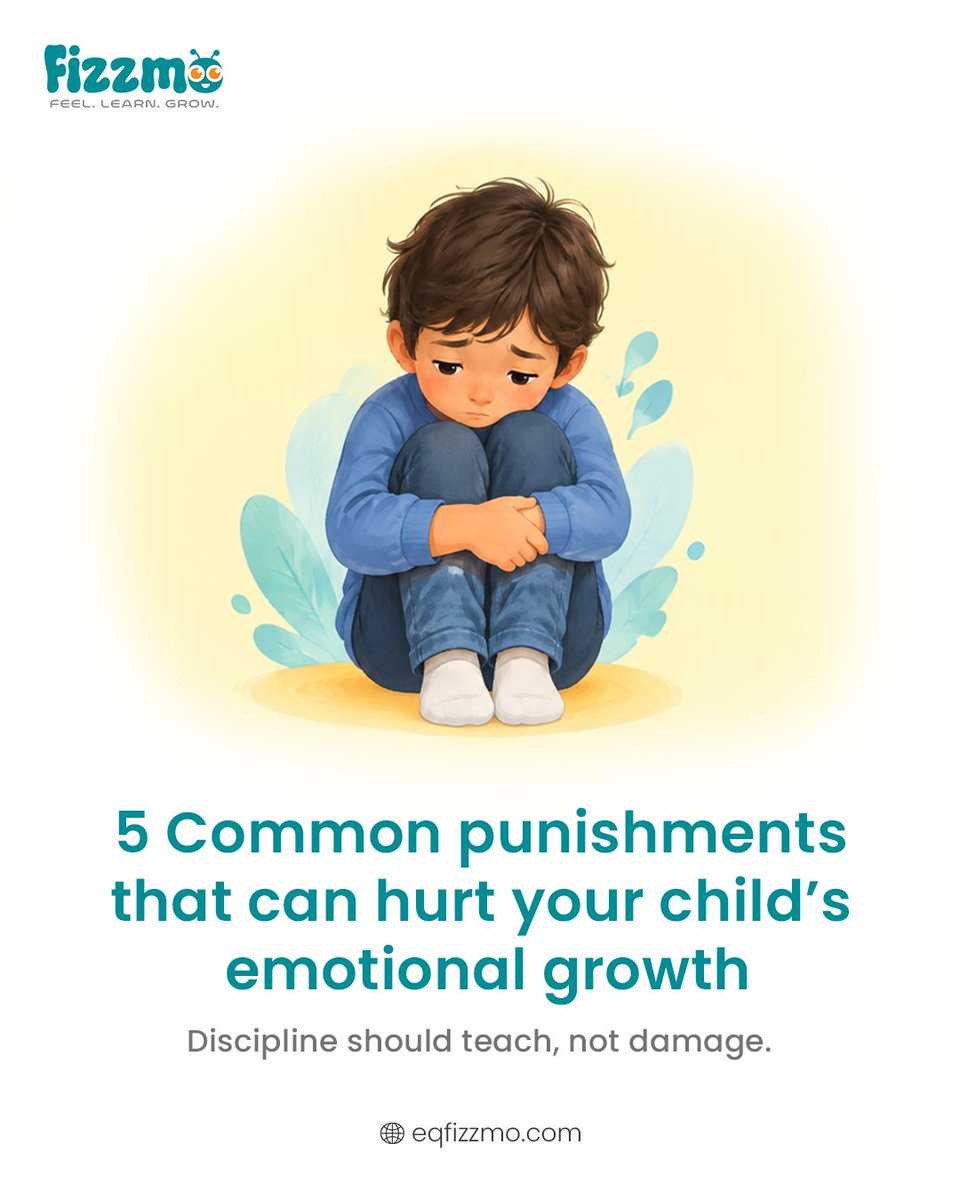 fizzmo1234ft's tweet photo. 5 Punishments That Can Hurt Your Child’s Emotional Growth 

Discipline should teach, not scare.
Choose guidance, empathy &amp; connection over punishment.

#Fizzmo #PositiveParenting #ChildDevelopment #ParentingTips https://t.co/MafRdJVyhT