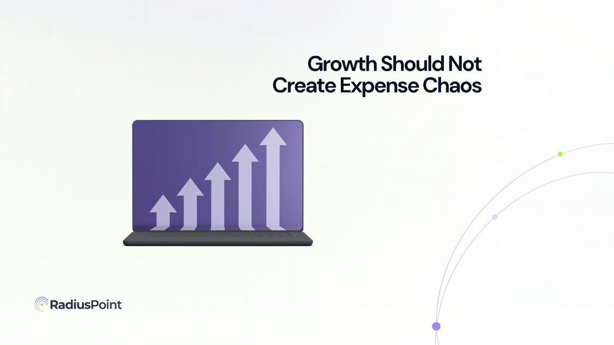 RadiusPoint's tweet photo. Growth adds complexity to expense management. A structured, scalable process helps teams maintain visibility, consistency, and control as operations expand.

#BusinessGrowth #ExpenseManagement https://t.co/DuabnrYQsn