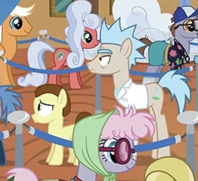 e137FAN's tweet photo. pony morty’s hair looks like someone’s turd that he wore https://t.co/MdFGMdf9an