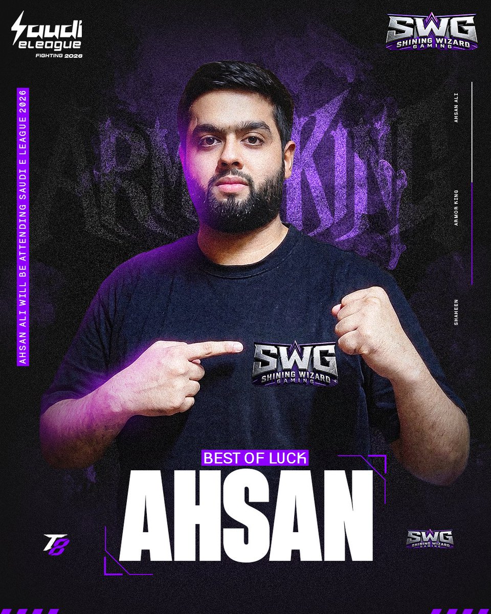 shiningwizinc's tweet photo. @TKAhsanAli Going to participate in Saudi e-league 

#tekken8 #saudieleague2026 #shiningwizardgaming #riyadh https://t.co/zLhxN9QkrF