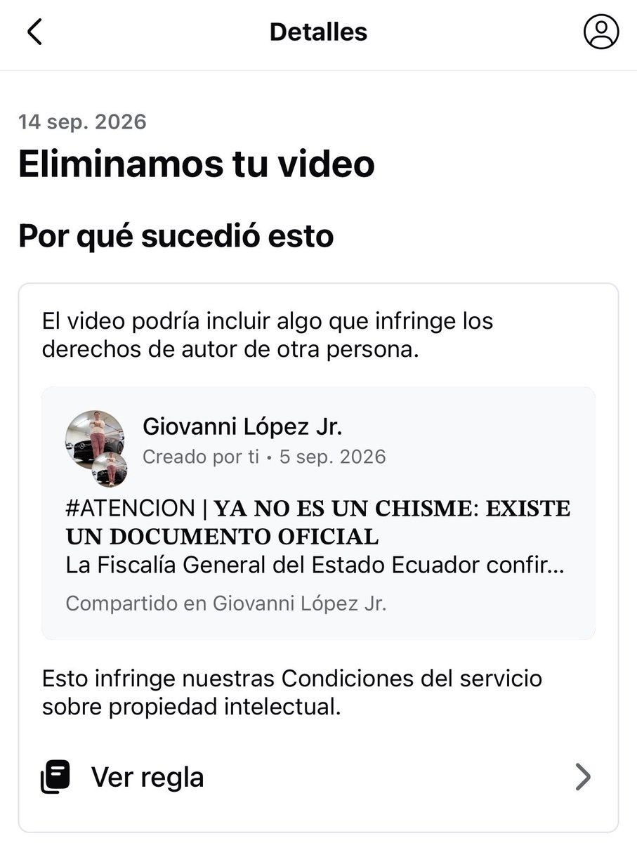 giolopezjr's tweet photo. Más de 10 contenidos reportados o afectados en @facebook y la gran mayoría vinculados a investigación y fiscalización en #Tena y #Napo. No voy a señalar responsables sin pruebas, pero el patrón merece atención.
Ya remitimos antecedentes a @FUNDAMEDIOS y hacemos un llamado a la @DEFENSORIAEC, @Meta.
Si buscaban que dejemos de investigar, pasó lo contrario: vamos a documentar más y publicar más.
@MoniVelasquezV @DomeVivanco @revistavistazo @EcuadorChequea @CentralNewsEC @EcEnDirecto @Blankimonki @BNPeriodismo @ElBalance_EC @onlypanasec @lahistoriaec @LupaMediaEC @LaDefensaEc @cesargarciarepo @fabriciovelav @jcarlosaizprua @usuariosdigital