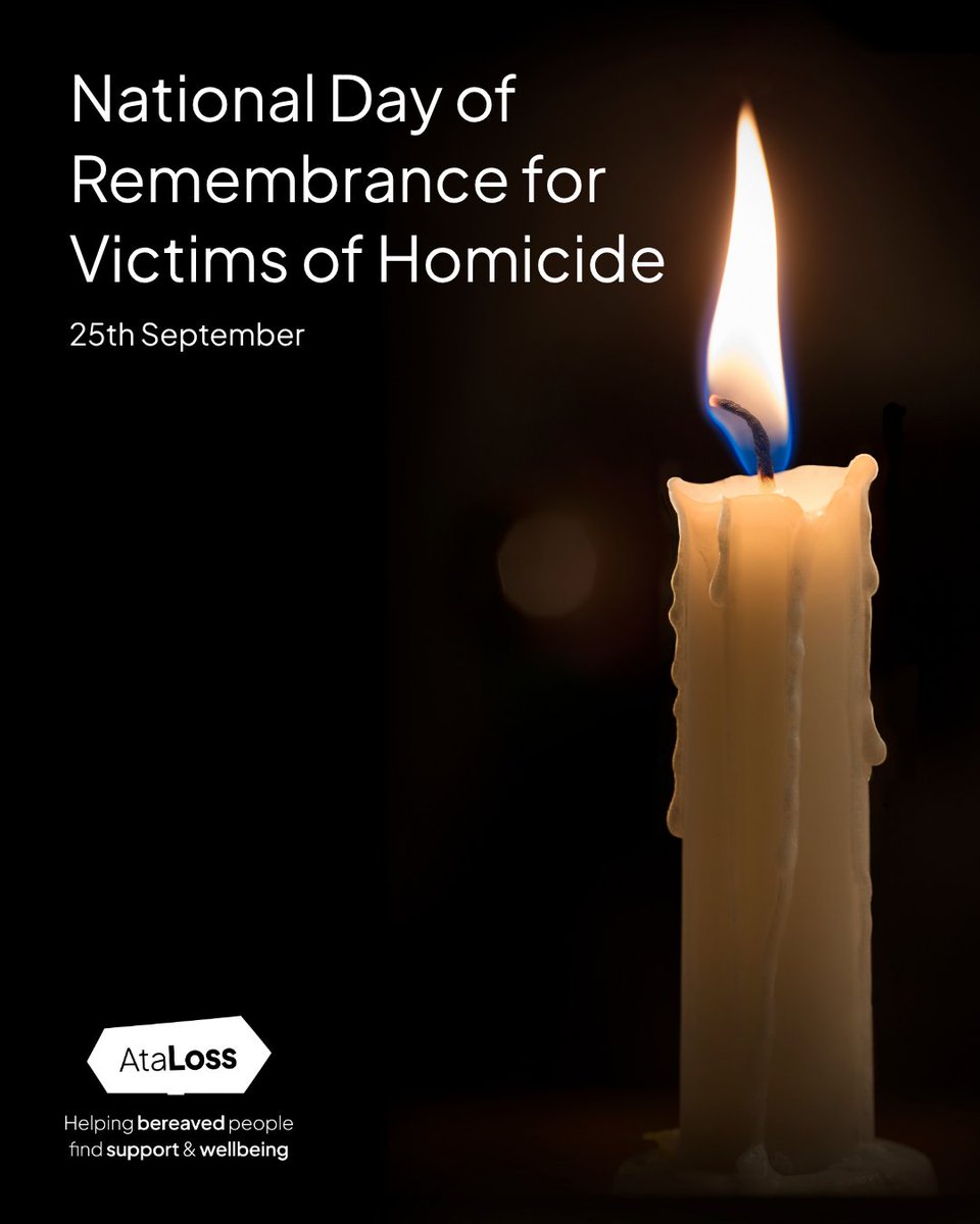 AtaLosscharity's tweet photo. Today, we remember those who have lost their lives through homicide, and the families and friends living with their loss.

Support is available.

You can find services and resources on https://t.co/qmd15qQcjj to help you find support that is right for you and your situation. https://t.co/SZB5l3rFaB