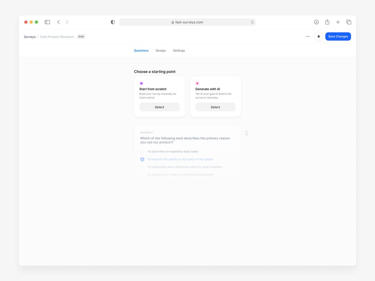 JamiePeak's tweet photo. Just some screens when creating a survey on @fastsurveys 🤌 https://t.co/IfTNheAJzO