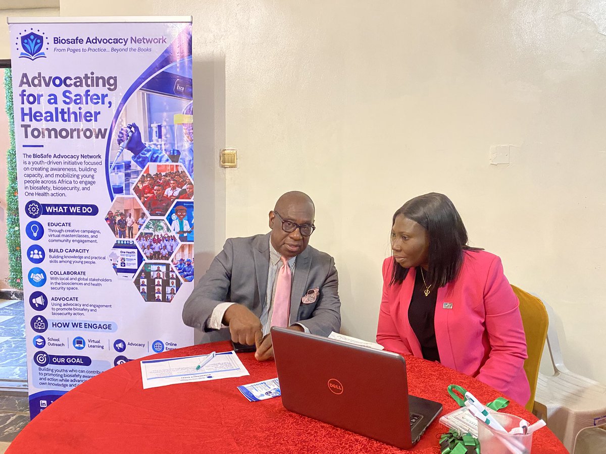 BioSafe_Network's tweet photo. From Awareness to Application at #NiBSA2026 🧬🌍

Biosafe contributed to the scientific programme with our presentation on AI-era biosafety capacity building, while our supported young people presented research, connected with experts and built professional networks.

#Biosafe https://t.co/gKE3LWHD6Z