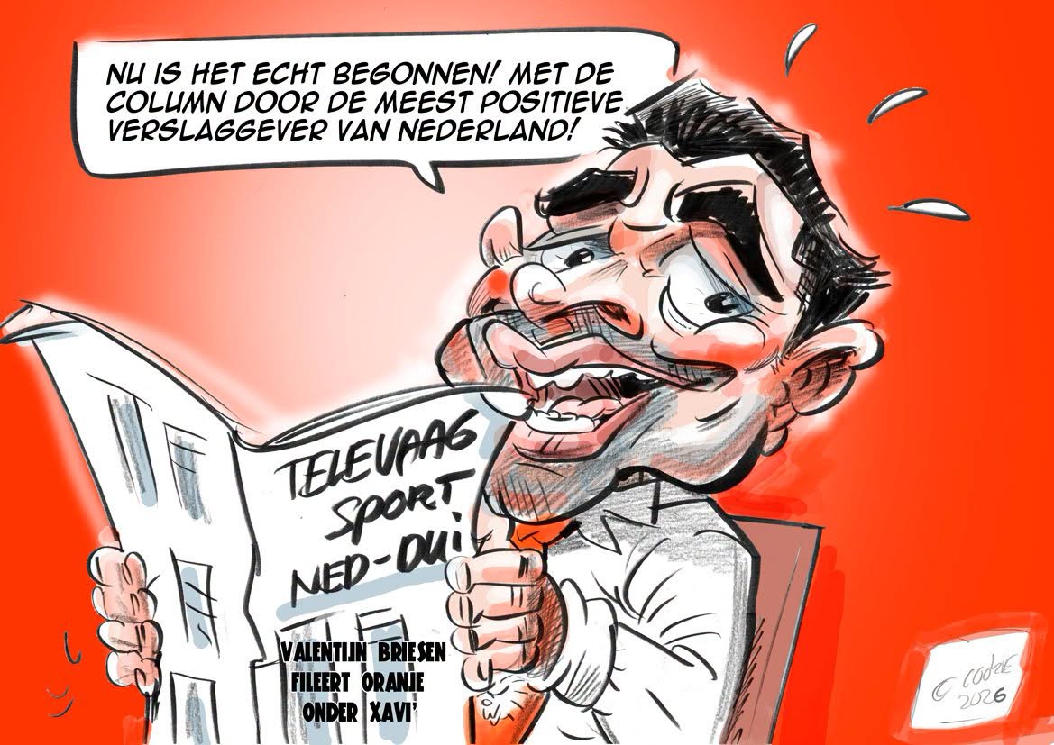 JohnWelten7's tweet photo. Ik vond het een goede wedstrijd van Oranje!
Valentijn Driessen was een andere mening toegedaan!
#NED #DUI #oranje #knvb #NationsLeague #voetbal #xavi #pers #telegraaf #cartoon https://t.co/MBvU54YddW