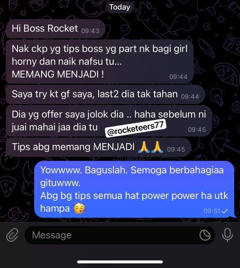 AshAnarki's tweet photo. KAN DAH CKP..KORANG X CAYE ‼️‼️

Tips &amp; ilmu abg mmg menjadi.
Plus ada ratusan lagi para kings punya pengalaman share dlm circle kings.

Dh penat single?
Taknak hidup sorang²?

Nak ada gf &amp; pasangan hidup?

Join circle kings skrg.
Promo mur mur kite offer now ! 🔥🔥 https://t.co/TfaJUHmUK8