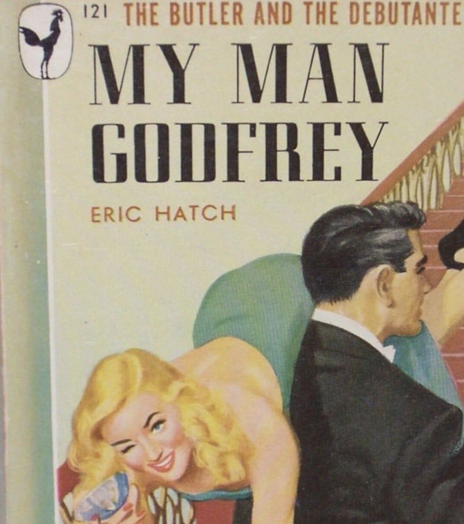ridethepastlane's tweet photo. William Powell and Carole Lombard were nominated for acting Academy Awards for My Man Godfrey, released in 1936. The story was based on a book by Eric Hatch. https://t.co/Uc1zHgndyM