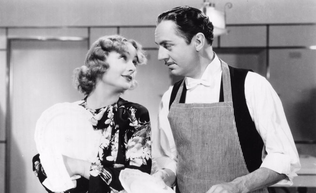 ridethepastlane's tweet photo. William Powell and Carole Lombard were nominated for acting Academy Awards for My Man Godfrey, released in 1936. The story was based on a book by Eric Hatch. https://t.co/Uc1zHgndyM