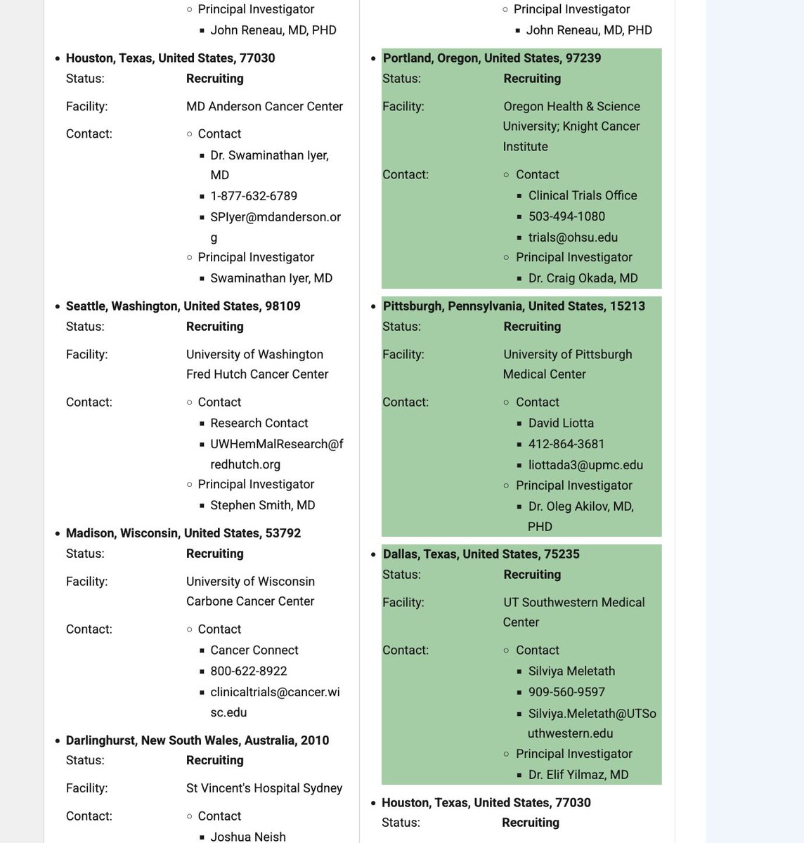 HOThomasWPhelps's tweet photo. $CRVS 
New update #soquelitinib Ph 3 #PTCL trial

(3) three new US sites added:
OHSU, UPMC Pittsburgh, UT Southwestern

Interim futility analysis expected in 1Q27

https://t.co/huyMmWdIan https://t.co/LjIALYbgFX