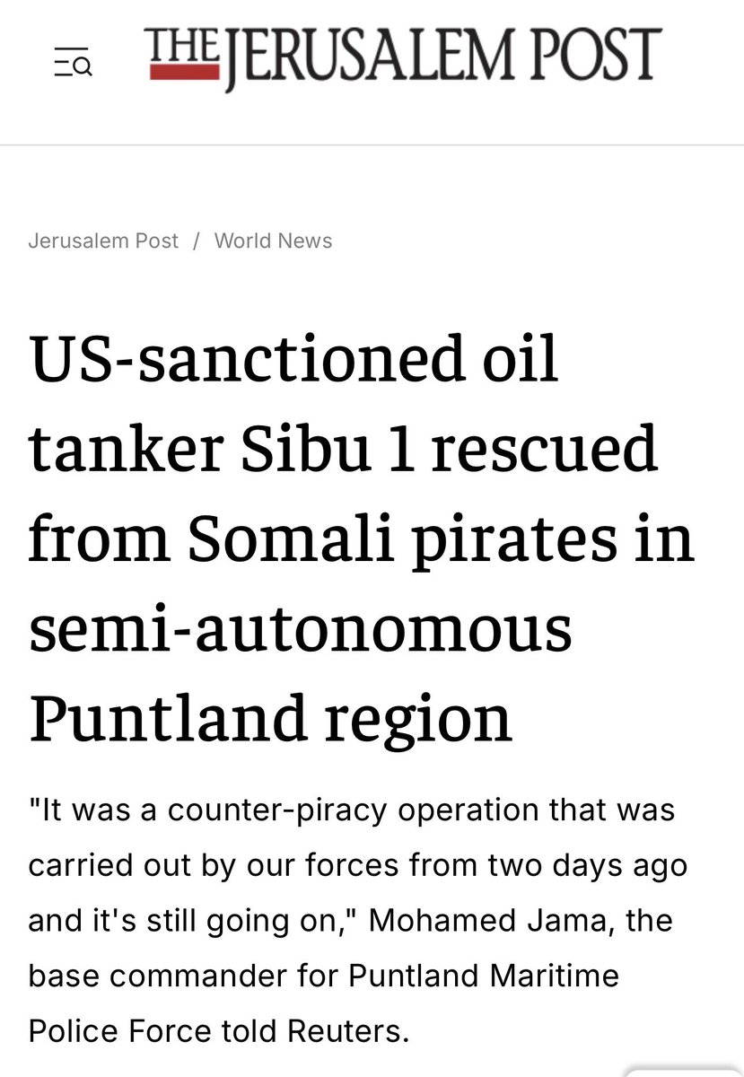 Kingfuadd's tweet photo. Puntland maritime police forces pmpf rescued oil tanker https://t.co/ruHFb7pDGw