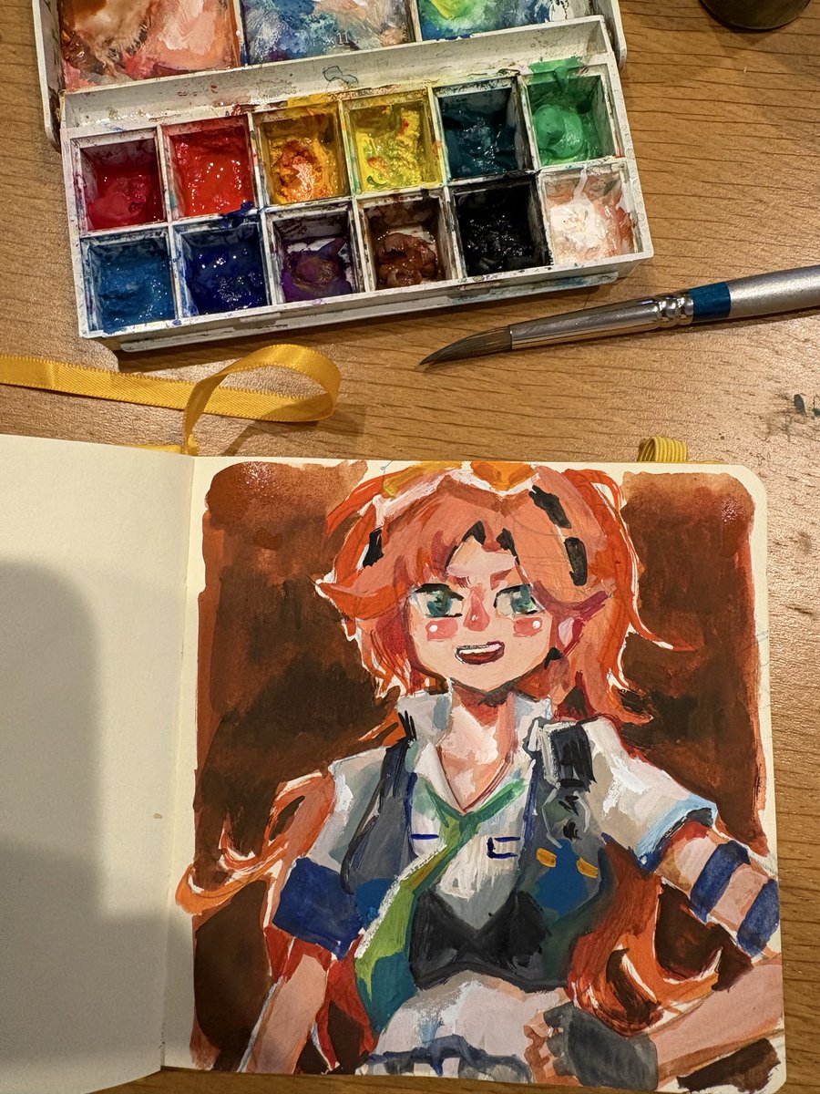 Artoglyphist's tweet photo. 今日の配信も楽しかった！
配信を見ながら、気楽にスケッチしました✍️ https://t.co/gbxzc2nNMg